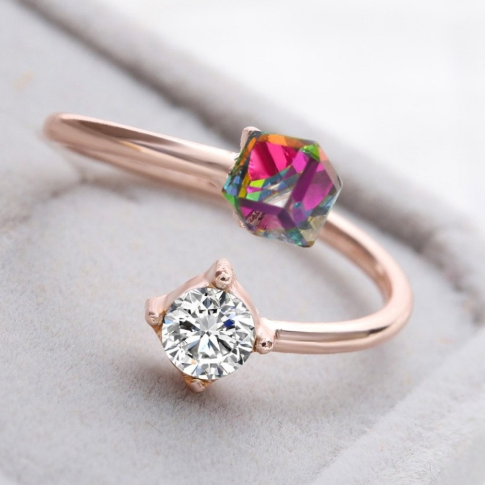 Ring - Ring of Rainbows & Gold Adjustable - Picture 4 of 8